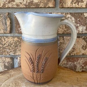 Artisan Pottery Pitcher 1991 Signed Steve Ashley 7” Tall Beautiful Condition!